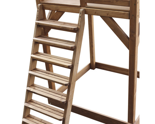 Leiter aus Holz für Spielturm
