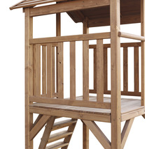 Spielturm axi Beach Tower mit Doppelschauke Holz braun weiß-thumb-6