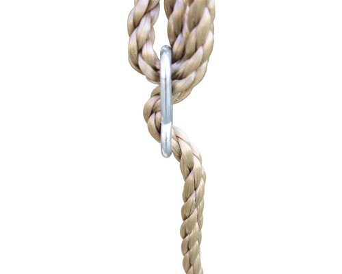 Hanfseil mit Metallring zur Befestigung