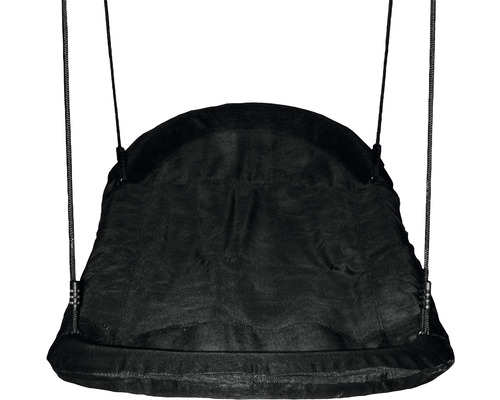 Hängesessel aus Stoff mit Seilaufhängung