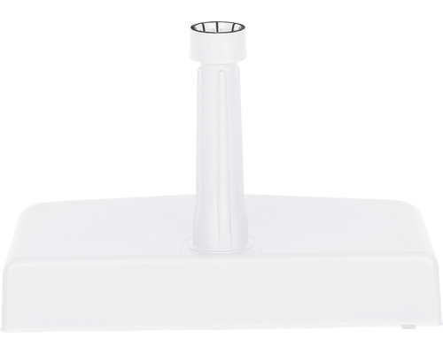 Weiße Halterung für Wäschespinne