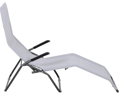 Verstellbare Gartenliege mit Armlehnen