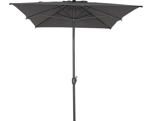 Quadratischer Sonnenschirm mit Metallständer für den Außenbereich