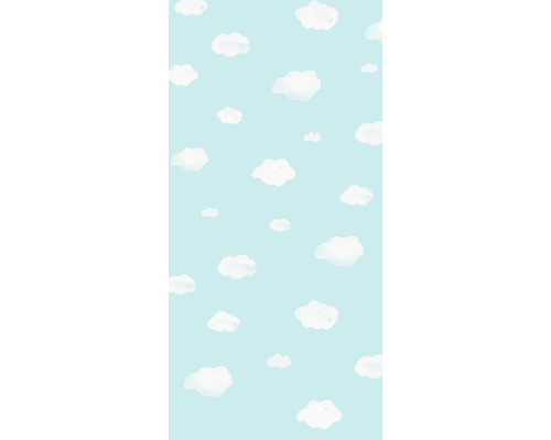 Muster mit Wolken auf blauem Hintergrund