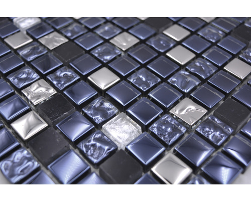 Mosaikfliese aus Glas und Stein