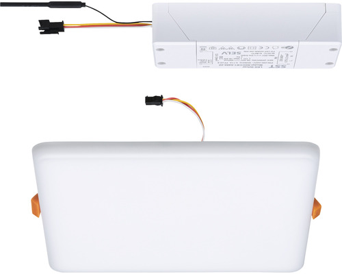 Quadratische LED-Einbauleuchte mit LED-Trafo