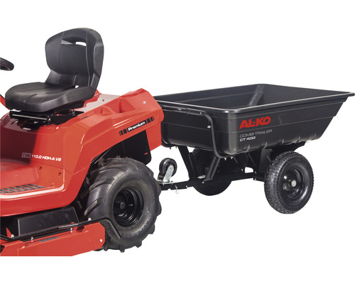 Rasentraktor mit Anhänger