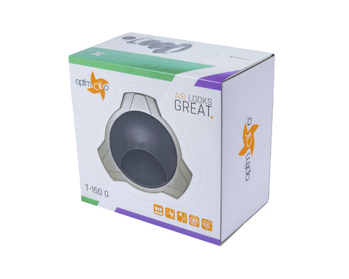 Verpackung eines Optima Aero T-150 G Luftreinigers