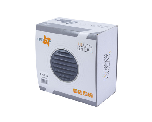 Verpackung eines runden Tellerventils mit 150 Millimeter Durchmesser