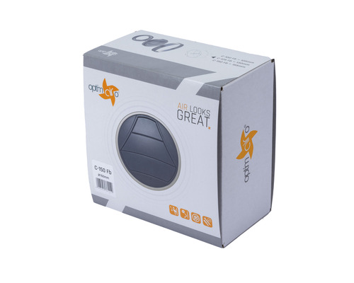Verpackung eines Optimo Air Tellerventils mit 150 Millimeter Durchmesser
