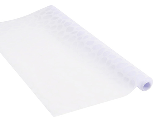 Ein Rolle transparenter Möbelfolie mit Muster.
