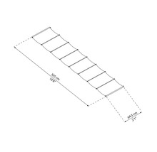 Palram-Canopia Seilspannmarkise - Beschattungsset für Terrassenüberdachung Stockholm 660x340 cm (9 Stück 64,5x340 cm) weiß-thumb-9