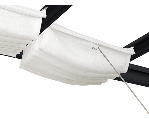 Pergola Markise mit Zugstange