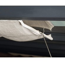 Stoffmarkise mit Halterung für Fenster