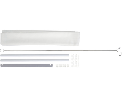 Gardinen Set mit Vorhang, Stange, Haken und Zubehör