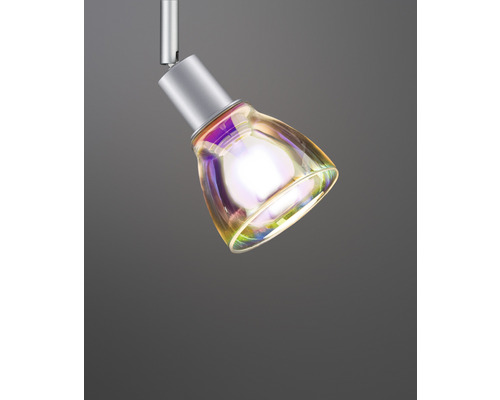 Deckenstrahler mit transparentem Lampenschirm