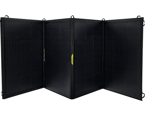 Aufgefaltetes, tragbares Solarmodul