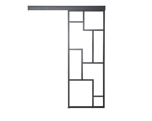 Schiebetür mit geometrischem Design für Inneneinrichtung