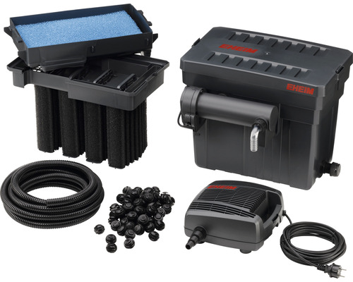 EHEIM Teichfilterset mit Filter, Pumpe, Schlauch und Filtermaterial