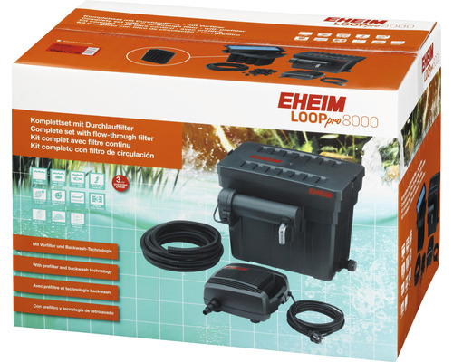 Eheim Loop Pro 8000 Durchlauffilter Komplettset in der Verpackung