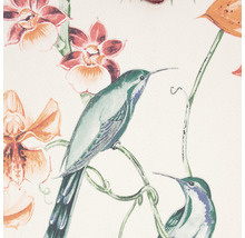 Tapete mit Blumen und Vogelmuster