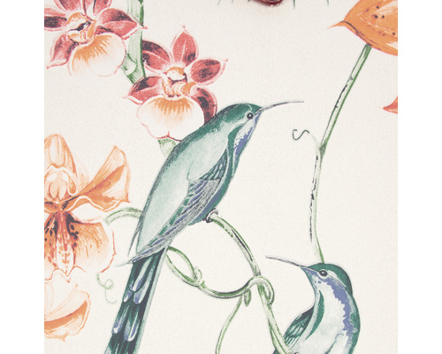 Tapete mit Blumen und Vogelmuster