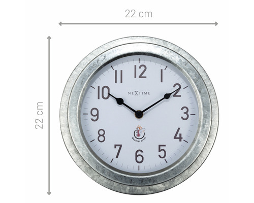 Wanduhr mit einem Durchmesser von 22 cm