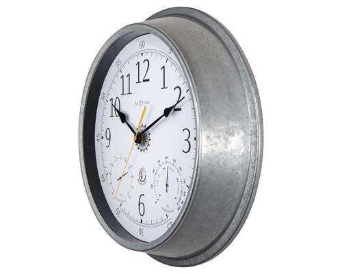 Wanduhr mit Thermometer und Hygrometer