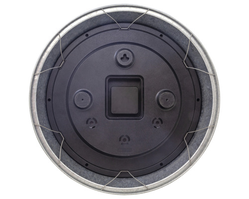 Rückansicht eines Blumentopfes mit Aufhängung