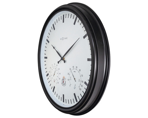 Wanduhr mit Thermometer und Hygrometer zur Messung von Temperatur und Luftfeuchtigkeit