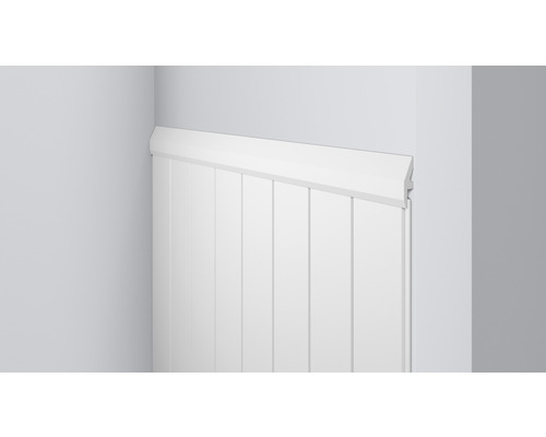 Wandpaneel mit Zierleiste in einer Ecke