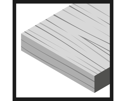 Holzbrett in isometrischer Darstellung