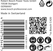 Informationen zu Robert Bosch Power Tools GmbH, Barcode, QR Code und Sicherheitshinweise
