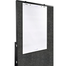 Flipchartpapier mit Raster auf einer Flipchart Tafel