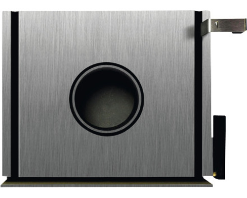 Quadratischer Lichtschacht aus Metall mit runder Öffnung