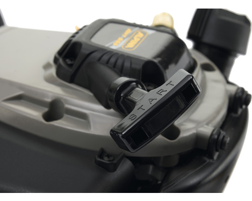 Detailansicht des Startgriffs eines Geräts