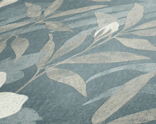 Nahaufnahme einer floral gemusterten Tapete