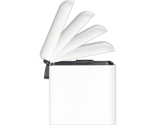 Abfalleimer mit geöffnetem Schwingdeckel