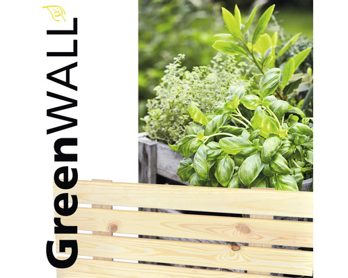 Holzzaun mit Kräutergarten