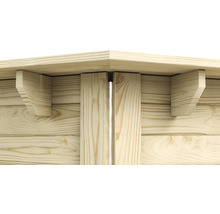 Aufstellpool Holzpool-Set Karibu Nixe 1 achteckig Ø 432,5x121,1 cm inkl. Sandfilteranlage, Einhängeleiter und Breitmaulskimmer mit Rücklaufdüse-thumb-9