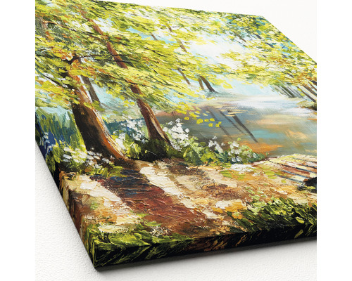 Gemälde einer Waldlandschaft auf Leinwand