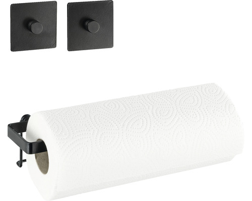 Wandrollenhalter mit Papierrolle und zwei Wandhaken