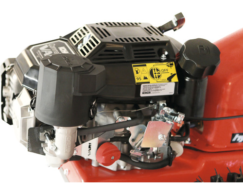 Nahaufnahme eines Motors für eine Gartenmaschine