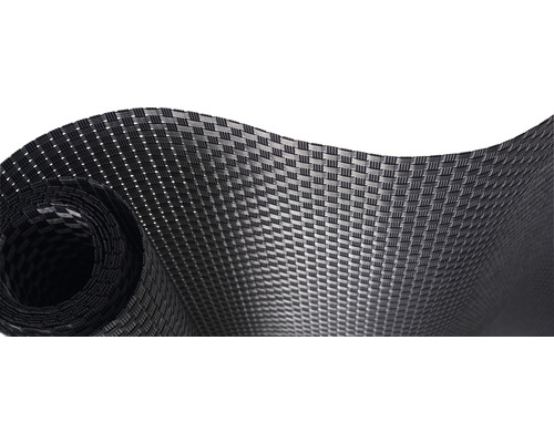 Sichtschutzmatte Konsta PVC Gewebe 850g/m² 3 x 0,9 m grau Schwarze Gewebefolie auf einer Rolle