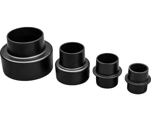 Set mit vier Staubsaugeradaptern in verschiedenen Größen