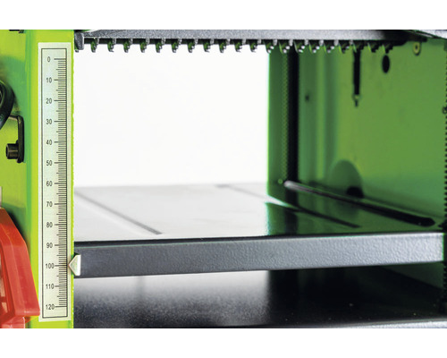Dickenhobelmaschine Detailansicht mit Skala