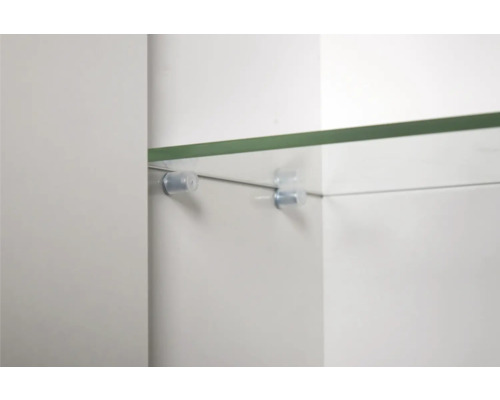 Detailaufnahme eines Glasbodens mit Halterung