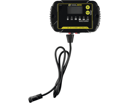 Goal Zero Solarladeregler mit Kabel und Batterieanzeige
