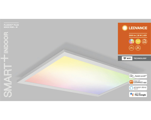LEDVANCE Planon Plus LED Panel 60x30 RGB und Weiß für Innenräume