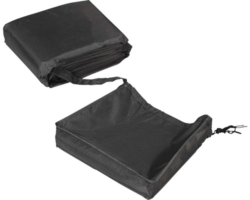 Schwarze Schutzhülle für Gartenmöbel